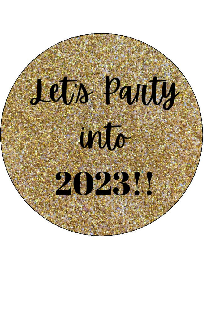 NEW YEAR 2023 Edible Drink Toppers - DESIGN 4