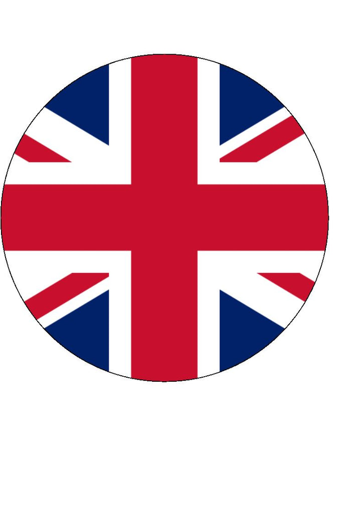 Union Jack Cake & Cupcake Toppers