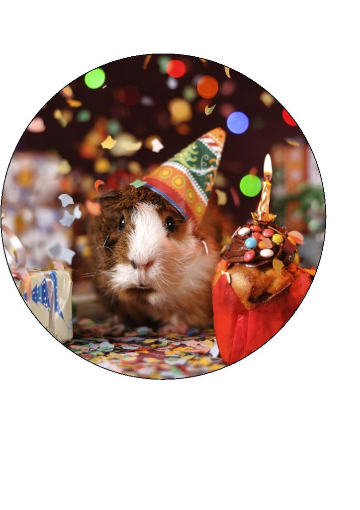 Guinea Pig Edible Cake & Cupcake Toppers