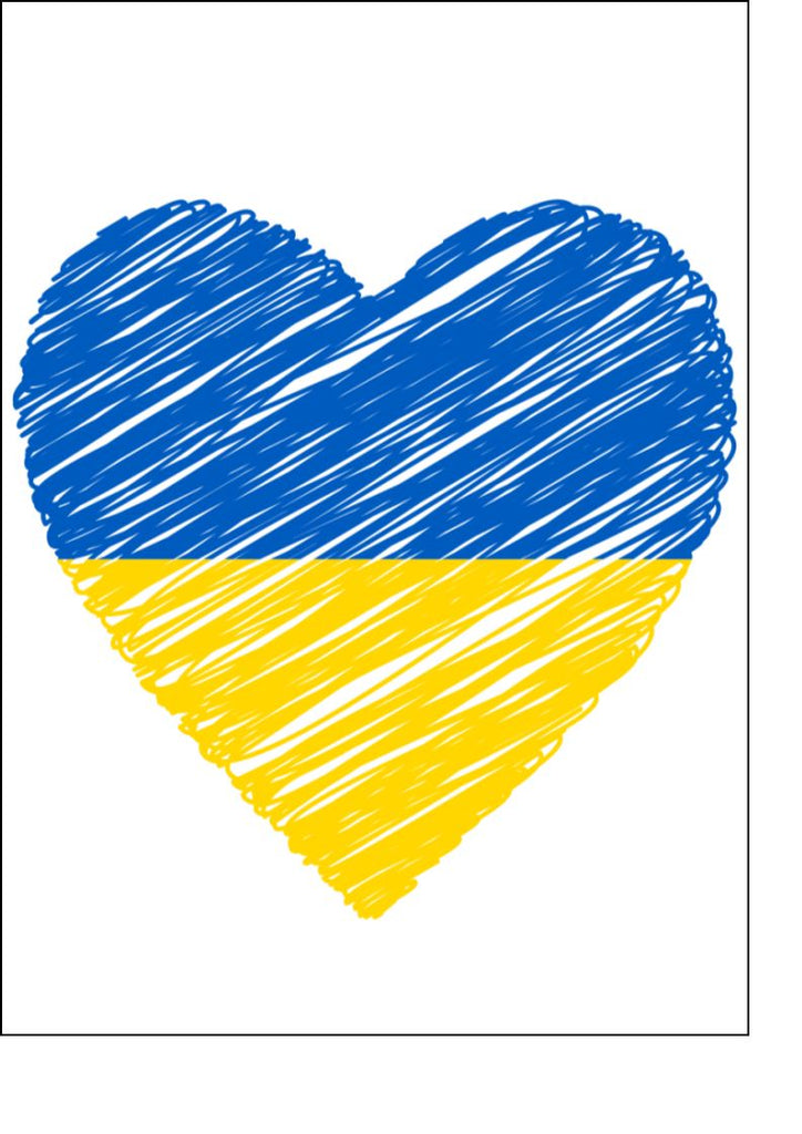 Ukraine Option 3 - Edible Cake & Cupcake Toppers - 100% OF PROFITS ON THIS PRODUCT WILL GO TO A CHARITY TO HELP THE UKRAINE. STOP WAR