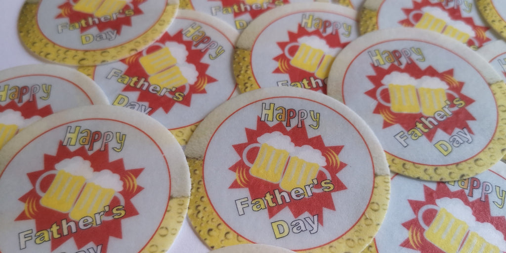 Father's Day Beer Edible Cake & Cupcake Toppers